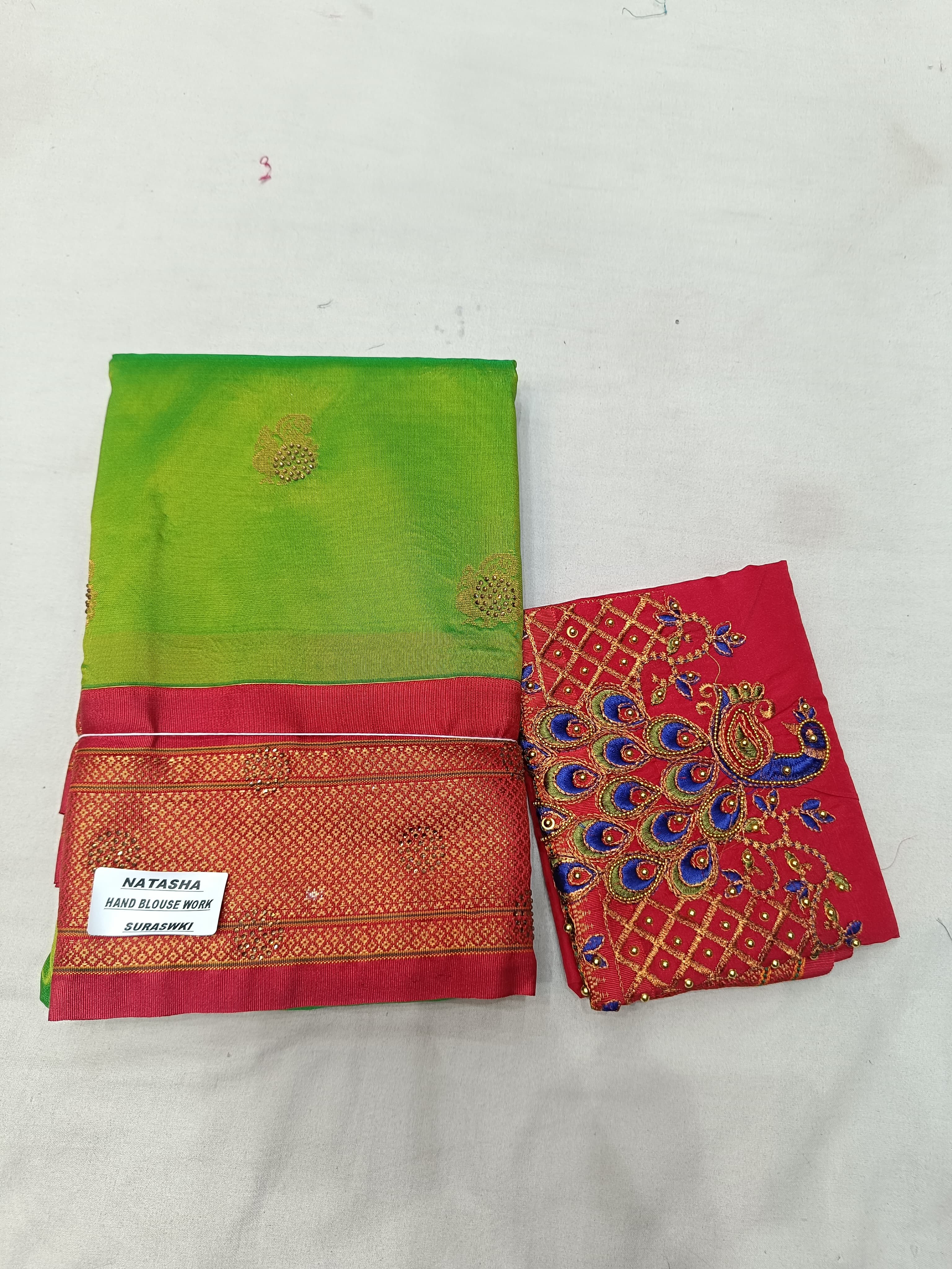Aari Work Blouse Paithani 203