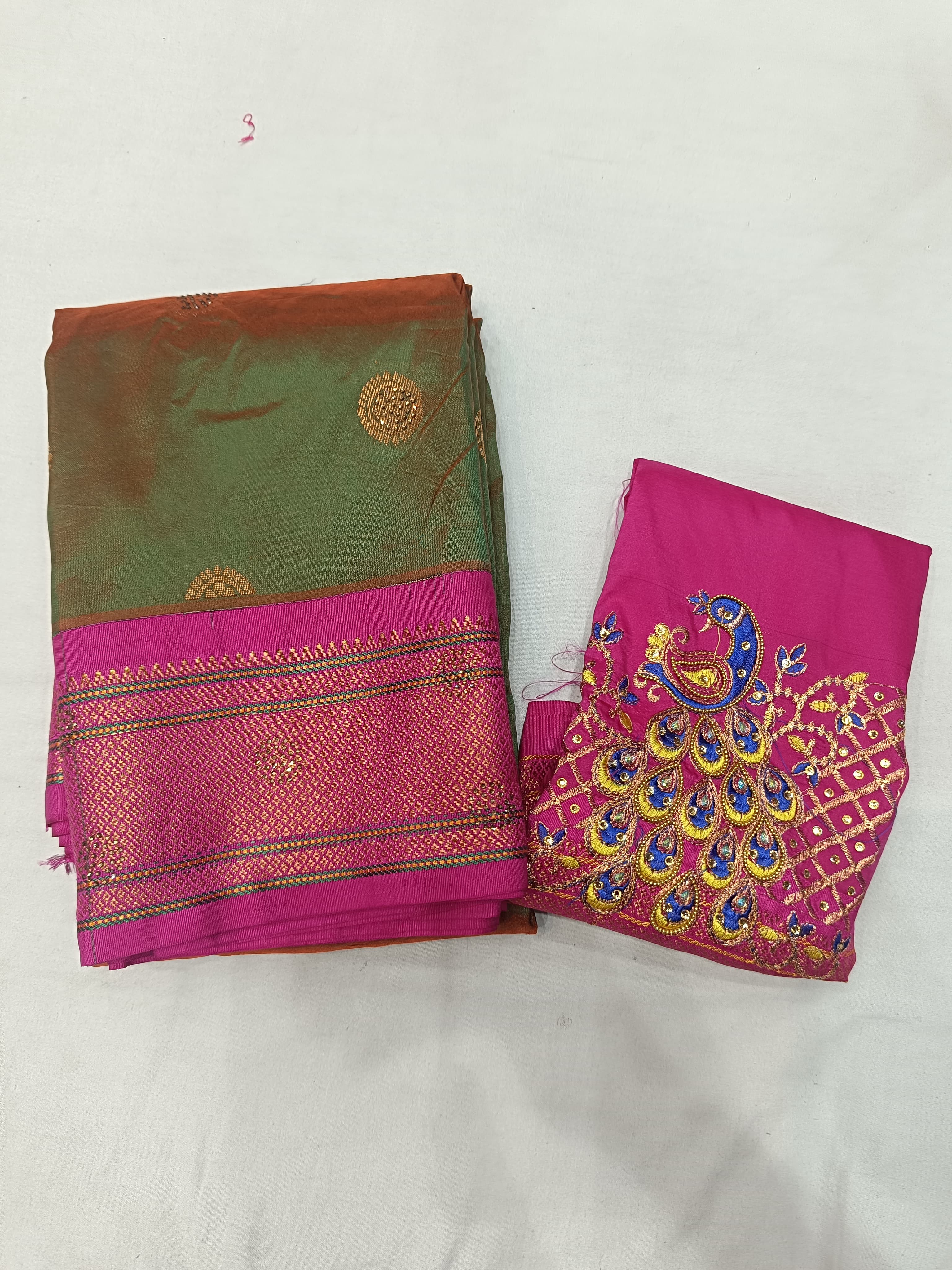 Aari Work Blouse Paithani 206