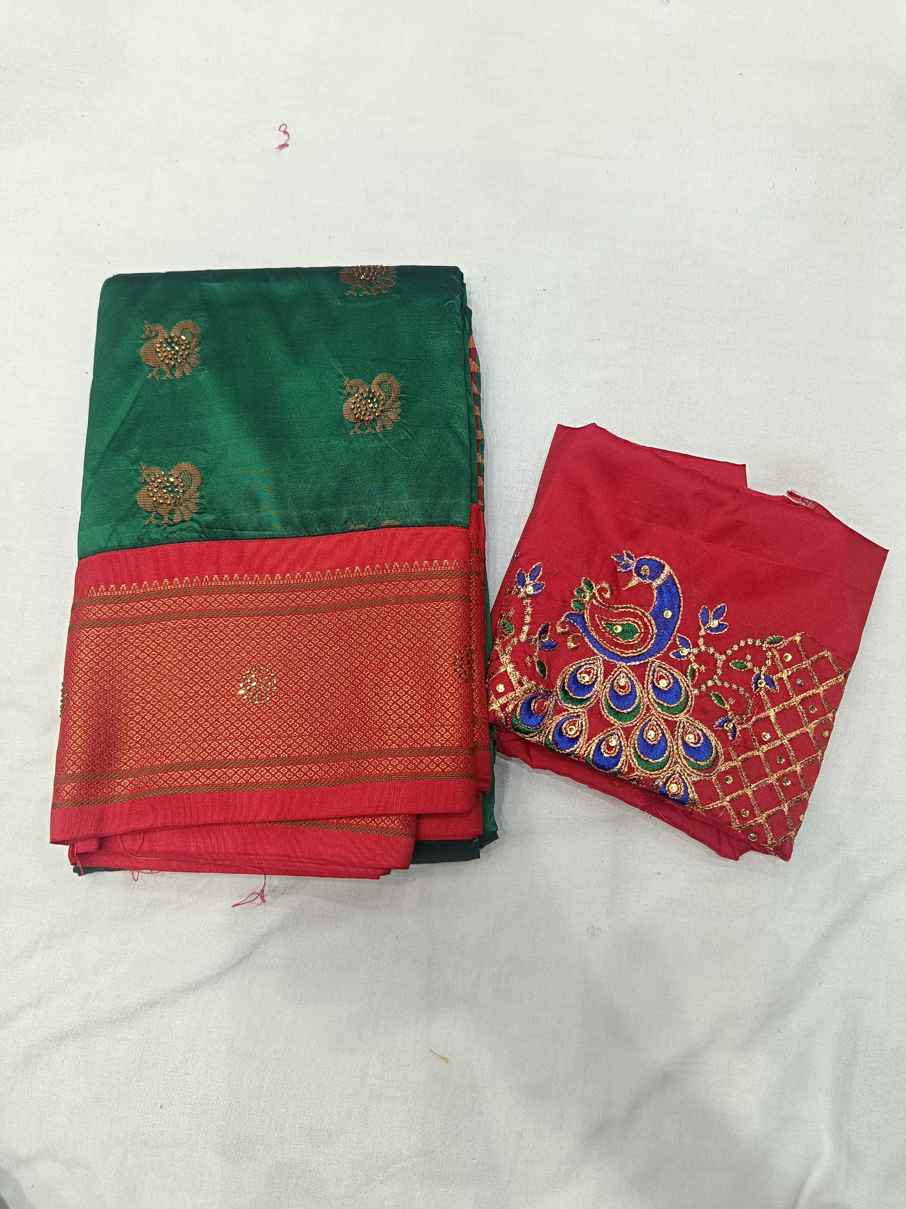 Aari Work Blouse Paithani 207