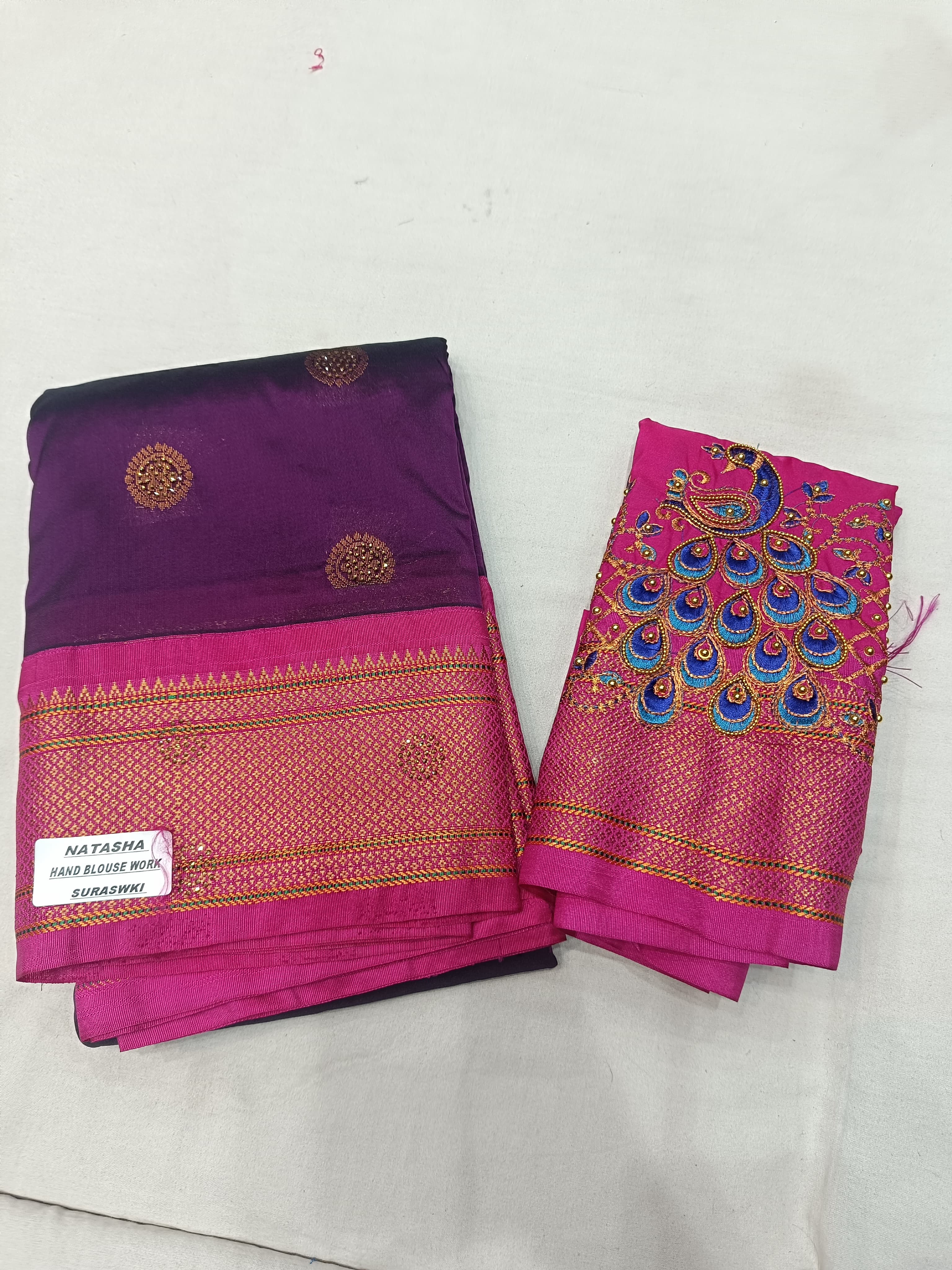 Aari Work Blouse Paithani 208