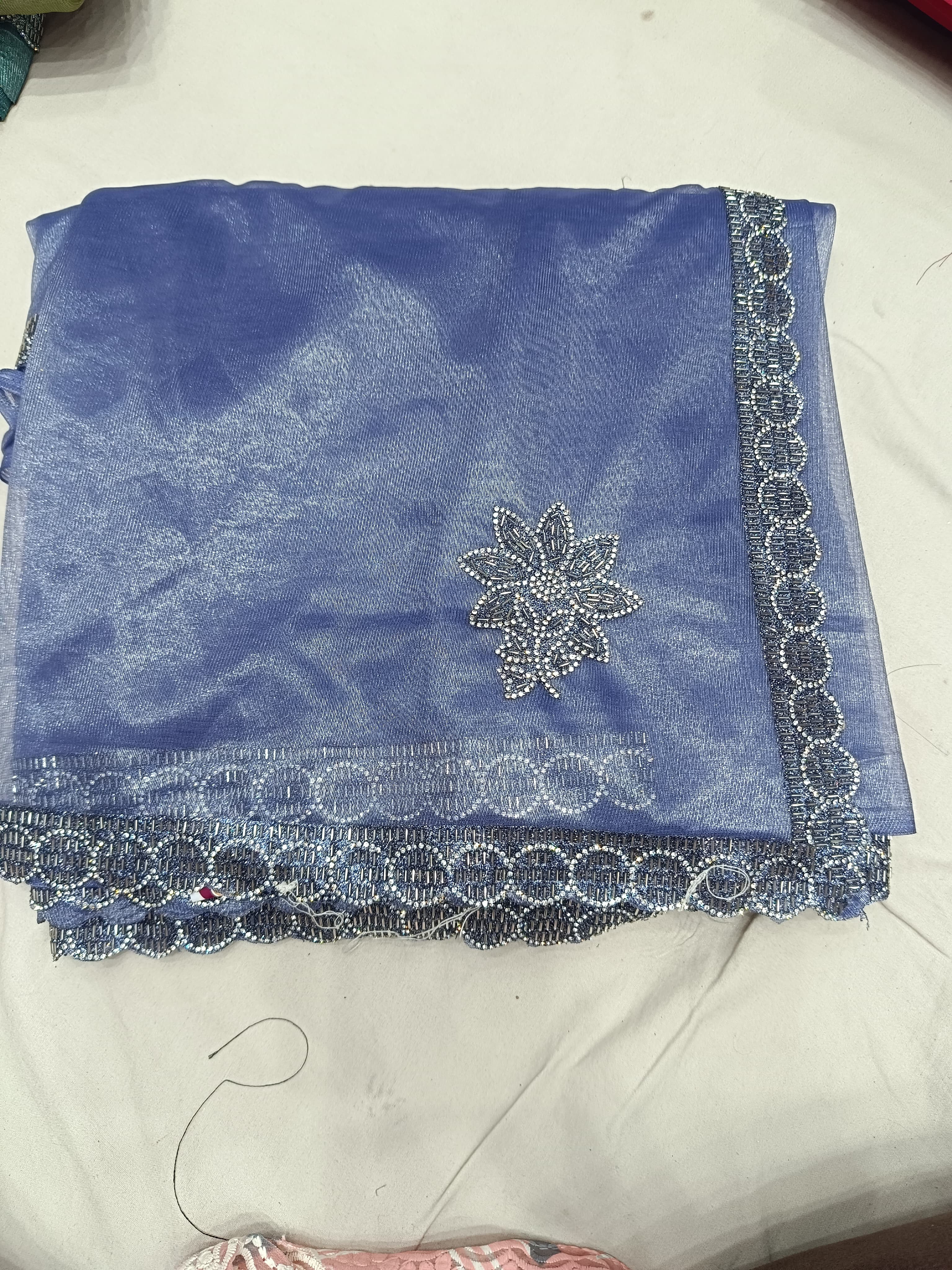 Twill Net Saree B104